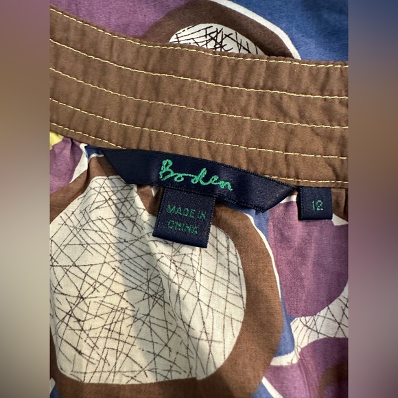 BODEN Fruit Print Tank Top Layering Blouse Scoop Neck Teacher Banana Cherry - Picture 7 of 10